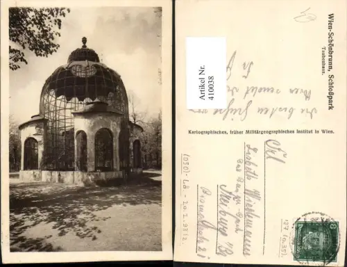 410038,Wien Hietzing Schönbrunn Schlosspark Taubenhaus