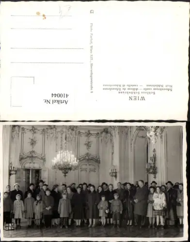410044,Wien Hietzing Schloss Schönbrunn Gruppenbild