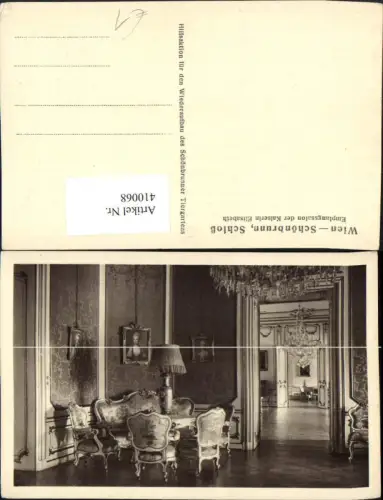 410068,Wien Hietzing Schloss Schönbrunn Empfangssalon Kaiserin Elisabeth