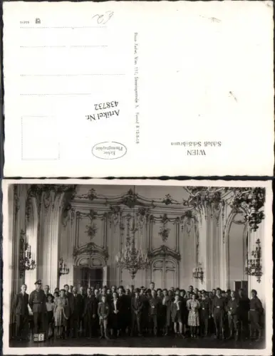 438732,Wien Hietzing Schloss Schönbrunn Innenansicht Gruppenbild