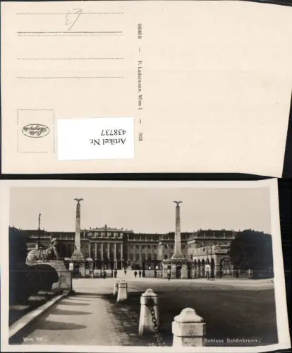 438737,Wien Hietzing Schloss Schönbrunn Eingang Säulen