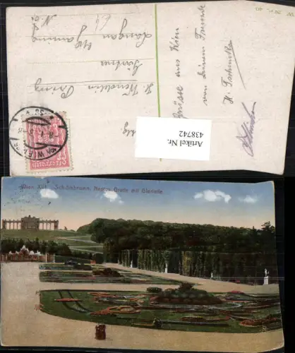 438742,Wien Hietzing Schönbrunn Neptun-Grotte m. Gloriette