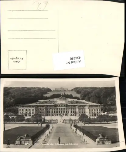 438750,Wien Hietzing Schloss Schönbrunn Totale