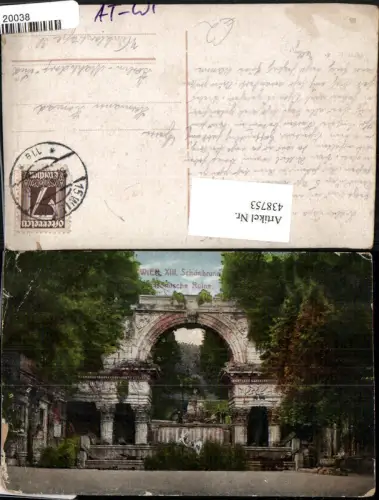 438753,Wien Hietzing Schönbrunn Römische Ruine