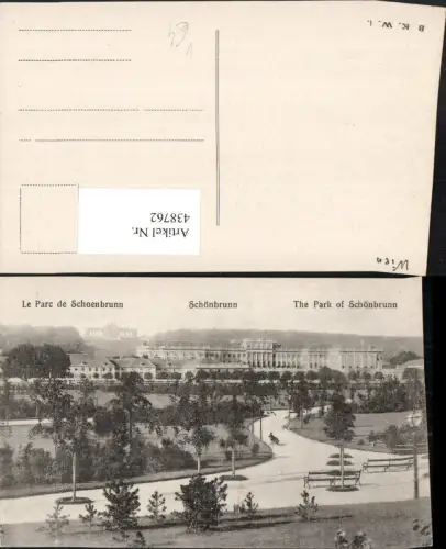 438762,Wien Hietzing Schloss Schönbrunn m. Gloriette pub B.K.W.I.
