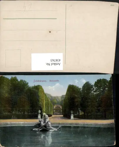 438763,Wien Hietzing Schloss Schönbrunn Ruinen-Allee Brunnenfigur