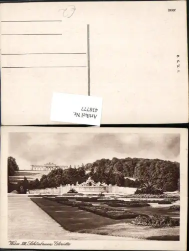 438777,Wien Hietzing Schönbrunn Schlossgarten m. Gloriette