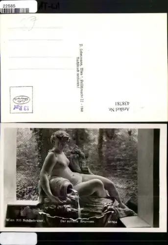 438781,Wien Hietzing Schönbrunn Der schöne Brunnen Quelle Figur Erotik