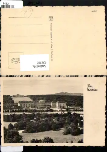 438785,Wien Hietzing Schloss Schönbrunn m. Gloriette