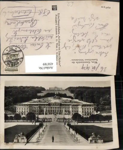 438789,Wien Hietzing Schloss Schönbrunn Totale m. Gloriette