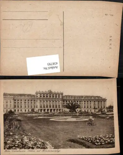 438793,Wien Hietzing Schloss Schönbrunn m. Blumenanlage