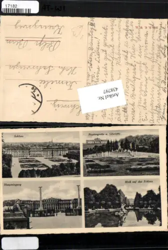 438797,Wien Hietzing Schloss Schönbrunn Eingang Neptungrotte pub B.K.W.I. 2049