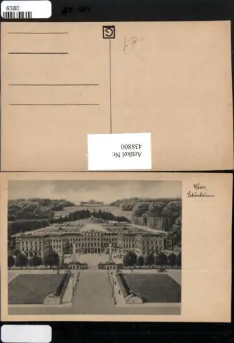 438800,Wien Hietzing Schloss Schönbrunn Totale m. Gloriette