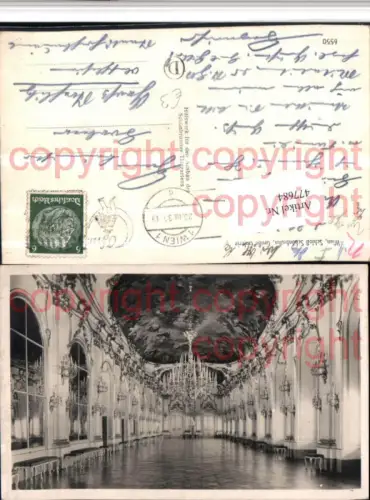 477684,Wien Hietzing Schloss Schönbrunn Großer Galerie Innenansicht