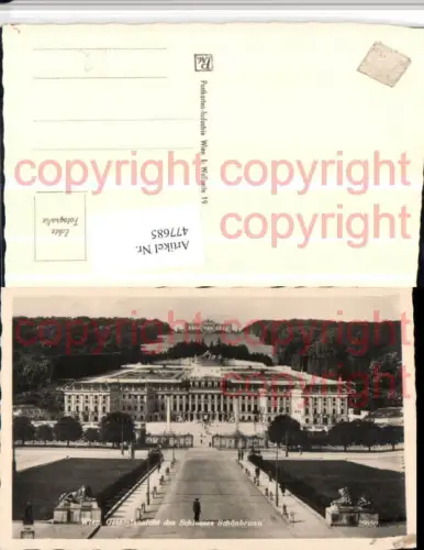 477685,Wien Hietzing Schloss Schönbrunn Totale m. Gloriette