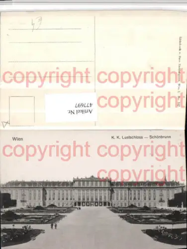 477697,Wien Hietzing K.k. Lustschloss Schönbrunn