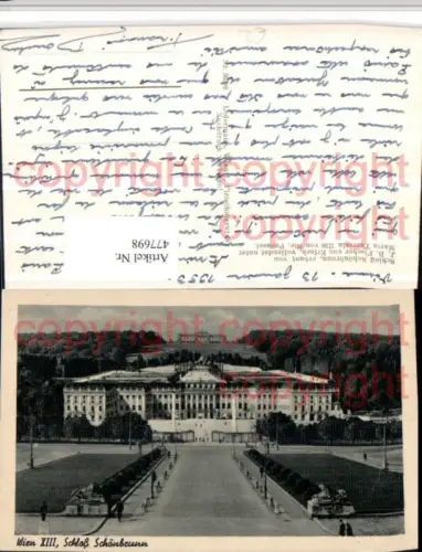 477698,Wien Hietzing Schloss Schönbrunn Totale m. Gloriette