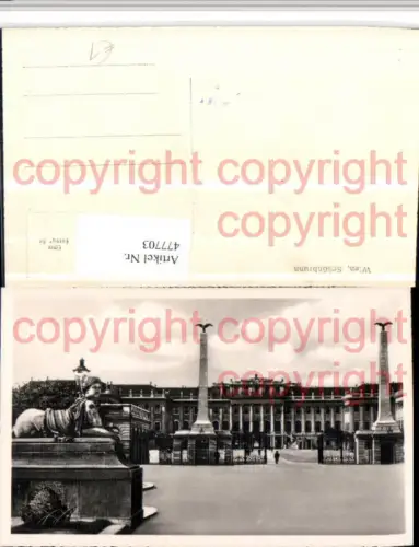 477703,Wien Hietzing Schloss Schönbrunn Eingang Obelisken