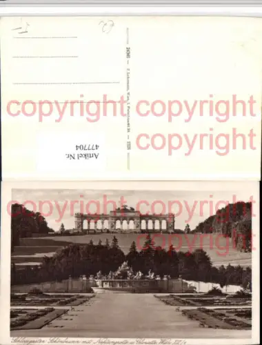 477704,Wien Hietzing Schönbrunn Schlossgarten Neptungrotte u. Gloriette