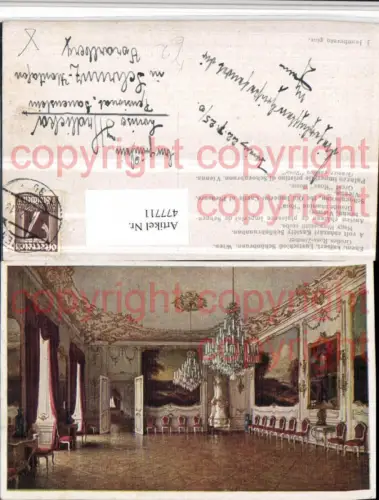 477711,Künstler AK J. Jaunbersin Wien Hietzing Schloss Schönbrunn Großes Rosa-Zimmer