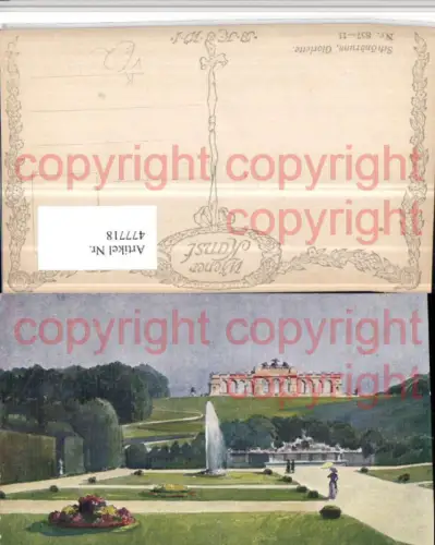 477718,Künstler AK R. Preuss Wien Hietzing Schönbrunn Gloriette pub B.K.W.I. 857/11