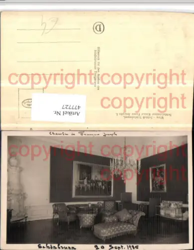 477727,Wien Hietzing Schloss Schönbrunn Schlafzimmer Kaiser Franz Josef