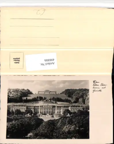 498886,Wien Hietzing Schloss Schönbrunn m. Gloriette