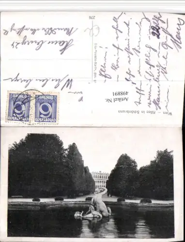 498891,Wien Hietzing Schönbrunn Allee Schloss Brunnen