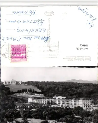 498905,Wien Hietzing Schloss Schönbrunn m. Gloriette
