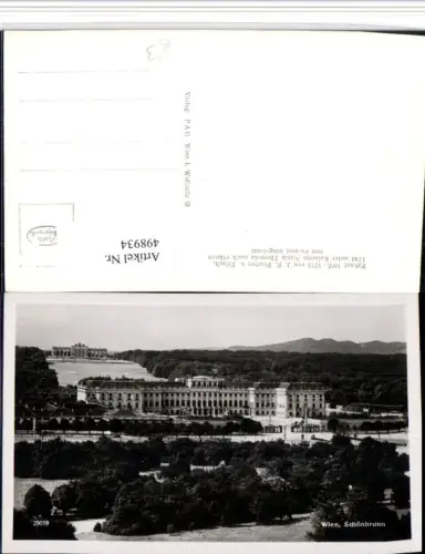 498934,Wien Hietzing Schloss Schönbrunn m. Gloriette