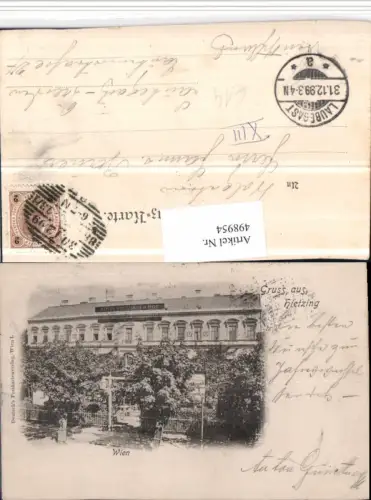 498954,Gruß aus Wien Hietzing Hotel Hietzinger Hof