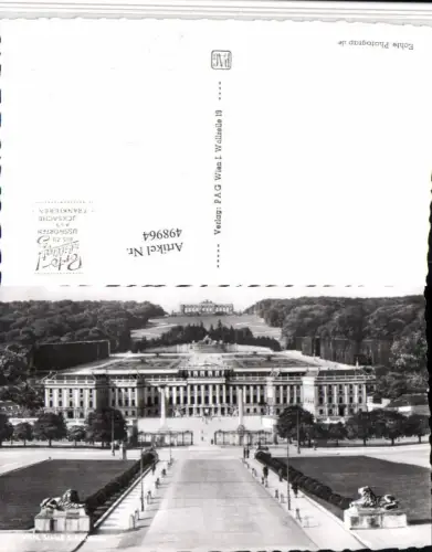 498964,Wien Hietzing Schloss Schönbrunn Totale m. Gloriette