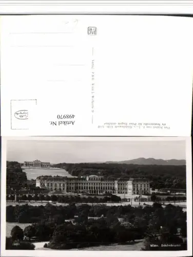 498970,Wien Hietzing Schloss Schönbrunn m. Gloriette