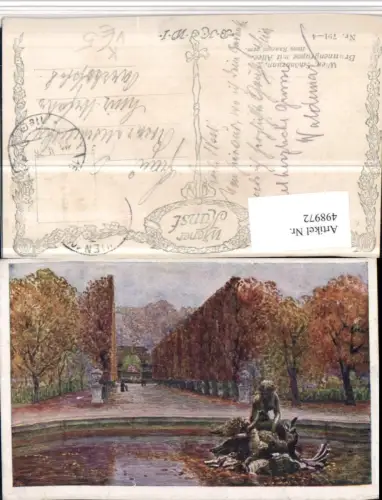498972,Künstler AK Hans Ranzoni Wien Hietzing Schönbrunn Allee pub B.K.W.I. 791/4