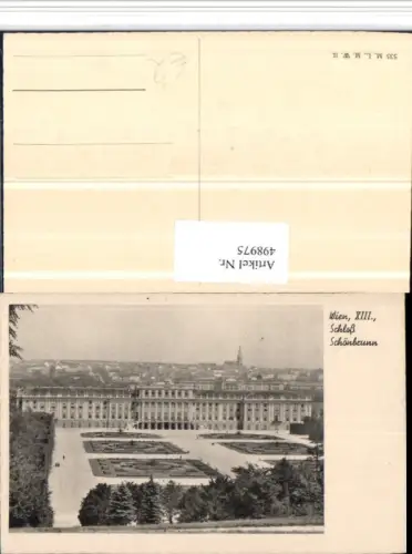 498975,Wien Hietzing Schloss Schönbrunn von d. Gloriette