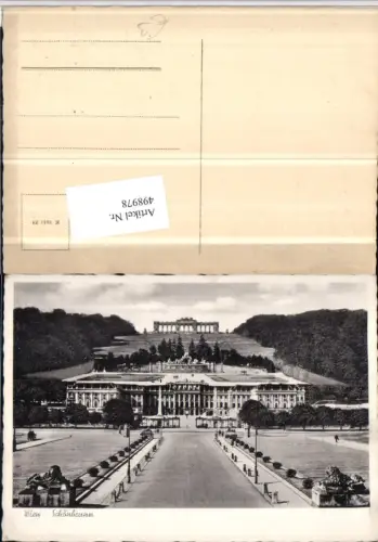 498978,Wien Hietzing Schloss Schönbrunn Totale m. Gloriette