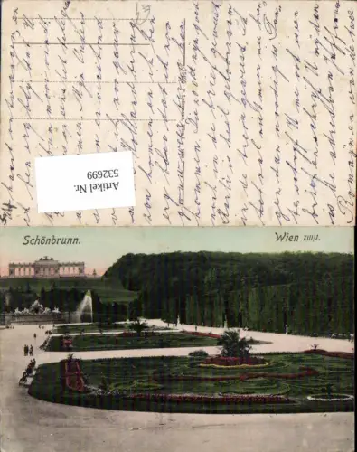 532699,tolle AK Wien 13 Hietzing Schönbrunn Garten pub Ledermann 15495