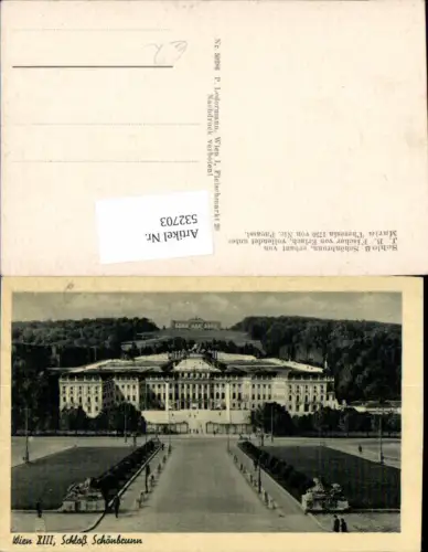 532703,Wien 13 Hietzing Schönbrunn Totale