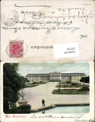 532716,tolle Künstler AK Wien 13 Hietzing Schönbrunn