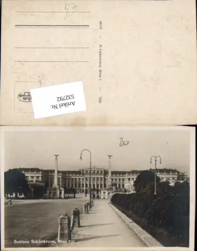 532792,Foto-AK Wien 13 Hietzing Schönbrunn pub Ledermann 24319
