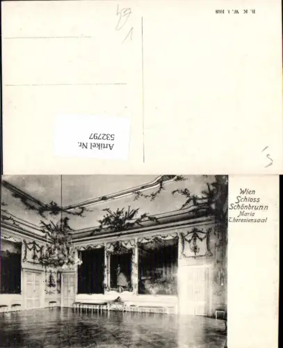 532797,Wien 13 Hietzing Schönbrunn Maria Theresiensaal pub B.K.W.I 1028
