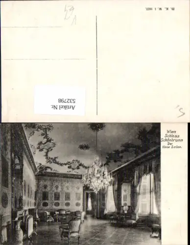 532798,Wien 13 Hietzing Schönbrunn Blaue Salon pub B.K.W.I 1027