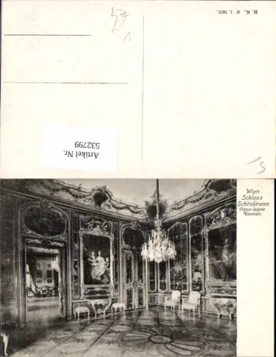 532799,Wien 13 Hietzing Schönbrunn Vieux laque Zimmer pub B.K.W.I 1021