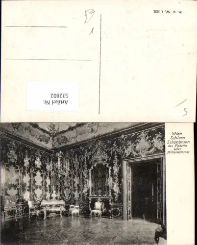 532802,Wien 13 Hietzing Schönbrunn Feketin Zimmer pub B.K.W.I 1022
