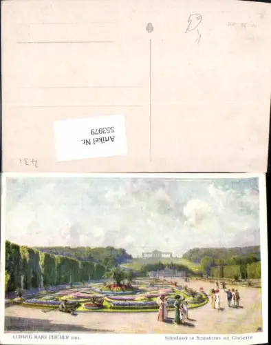553979,tolle Künstler AK Ludwig Hans Fischer Wien Hietzing Schönbrunn