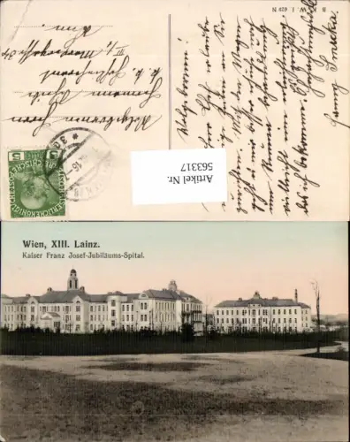 563317,tolle AK Wien Hietzing Lainz Kaiser Franz Josef Jubiläums-Spital pub B.K.W.I. 679 N