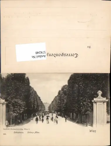 574248,Wien Hietzing Schönbrunn Schloss Allee pub Deutsch 198