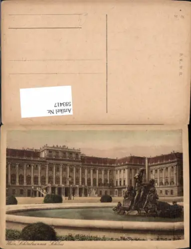 593417,Wien Hietzing Schloss Schönbrunn Brunnen Vienna