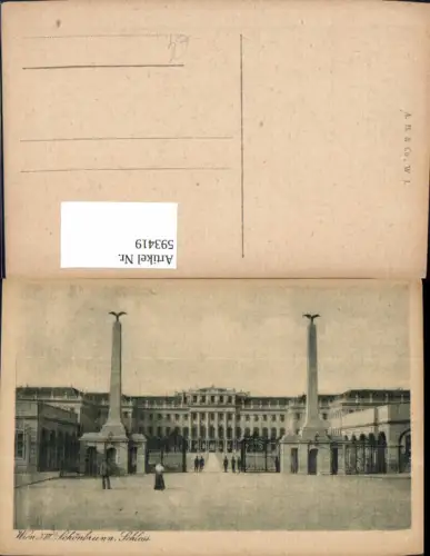 593419,Wien Hietzing Schloss Schönbrunn Eingang Vienna