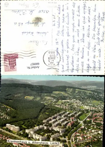 600957,Luftbild Wien Vienna Hietzing Lainz Krankenhaus u. Altersheim pub Alpine Luftbild FÖ 52124